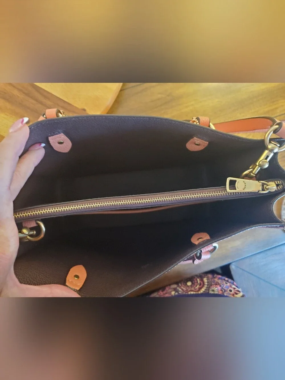 COACH CORAL TYLER CARRYALL IN PERFECT LIKE NEW CONDITION!